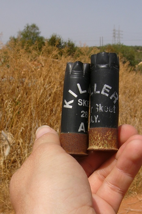 Schrotpatronen mit passendem Aufdruck