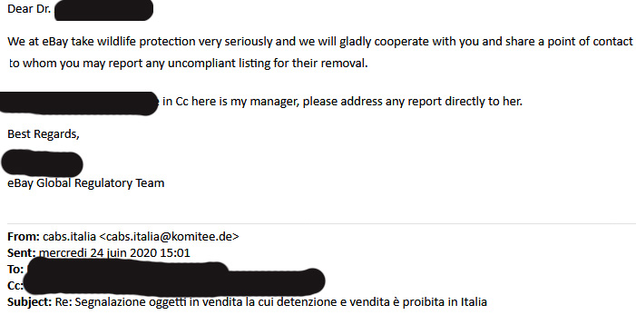 Ebay risponde al CABS rimuovendo le trappole segnalate