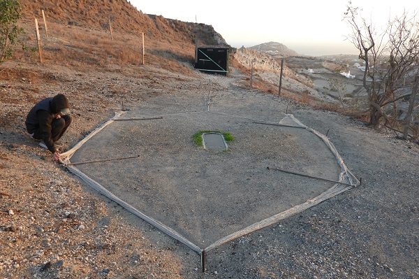 Schlagnetz auf der Kykladen-Insel Santorin