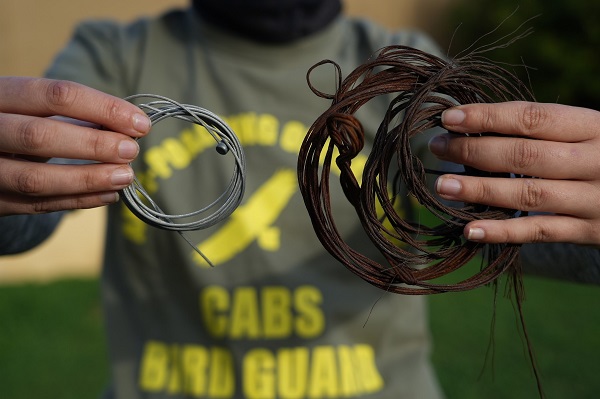 Auf Sardinien eingesammelte Drahtschlingen zum Säugetierfang