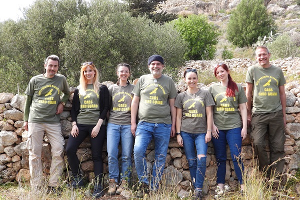 Team des Komitees gegen den Vogelmord (CABS) auf Malta im Frühling 2025